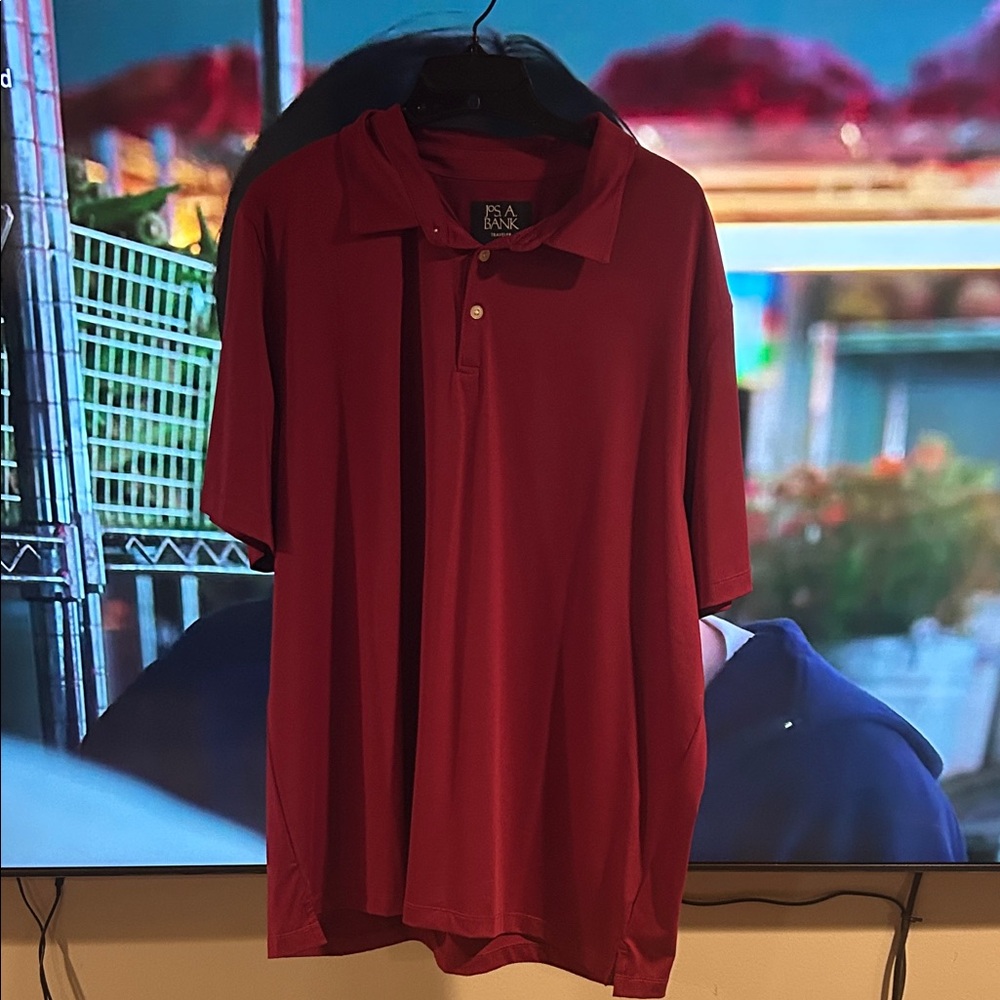Jos. A. Bank Deep Red Polo Shirt